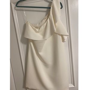 White one shoulder dress